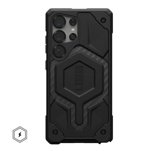 UAG Monarch Pro MagSafe Compatible Phone Case for Samsung Galaxy S25 Ultra – Carbon Fiber