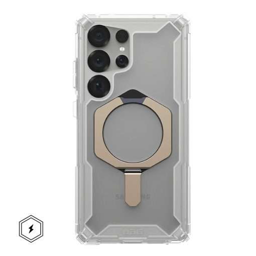 UAG Plasma XTE MagSafe Compatible Phone Case for Samsung Galaxy S25 Ultra - Clear/Titanium