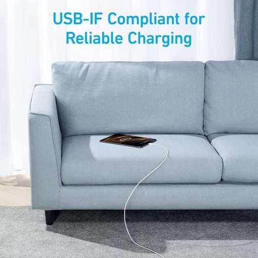 Anker 310 USB-C to USB-C Cable 0.9m – White - Image 4