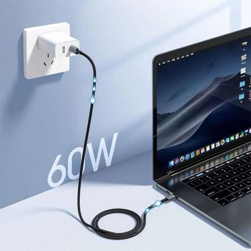 Choetech PD 60W USB-C / USB-C Cable- Gray - Image 2
