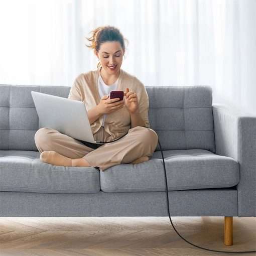 Choetech PD 60W USB-C / USB-C Cable- Gray - Image 4