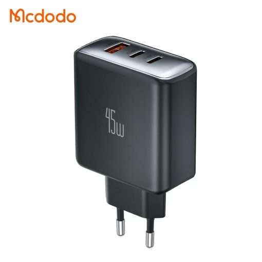 Mcdodo 45W 3-Port Fast Charger EU - CH-4860 - Black