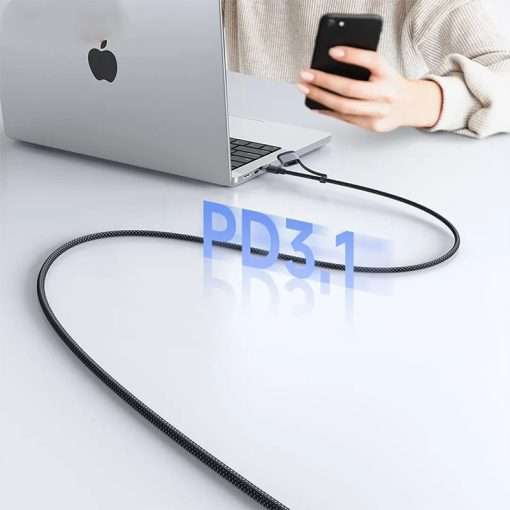 Mcdodo 240W / 140W USB-C to USB-C & MagSafe 3 Magnetic Charging Cable, 140W (Mag-safe), 240W (USB-C) - Image 4