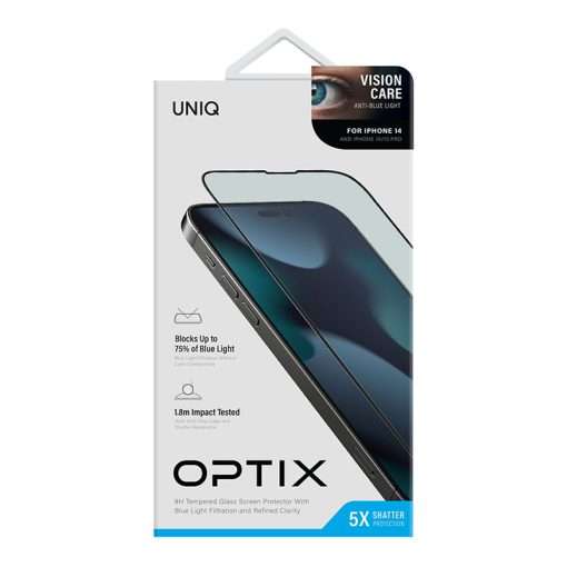 UNIQ OPTIX Vision Glass Screen Protector for iPhone 14/13/13 Pro and 16E - Image 6