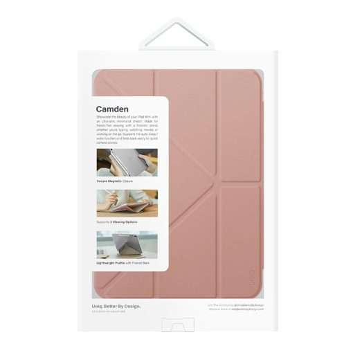 Uniq Camden Antimicrobial Case for iPad Mini 6th / 7th Gen / A17 Pro - Pink - Image 5