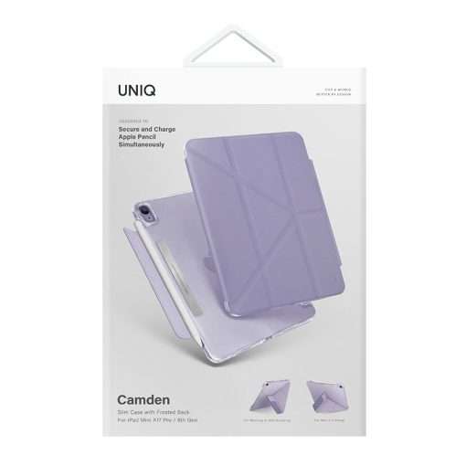 Uniq Camden Antimicrobial Case for iPad Mini 6th / 7th Gen / A17 Pro - Purple - Image 4