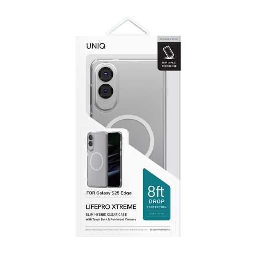 Uniq Lifepro Xtreme MagSafe Compatible Case for Samsung Galaxy S25 Edge - Crystal (Clear) - Image 7