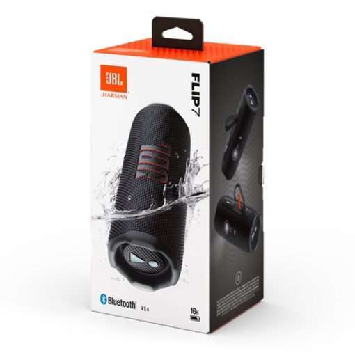JBL Flip 7 - Portable Waterproof and Drop-Proof Speaker, Bold Pro Sound with AI Sound Boost, 16Hrs of Playtime, and Push Lock System - Black - Image 11