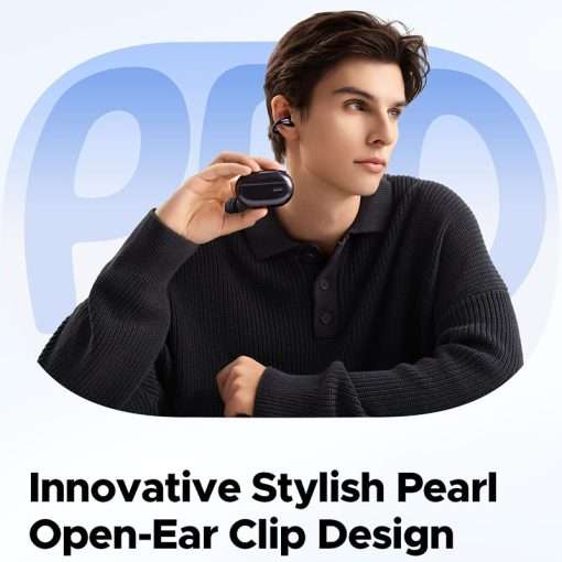 SoundPEATS PearlClip Pro Ear Ultra Open Ear Earbuds with Bluetooth 5.4, Clip On Ear Buds with Mic, IPX5, 24 Hrs, for Running Cycling Fitness - Image 8