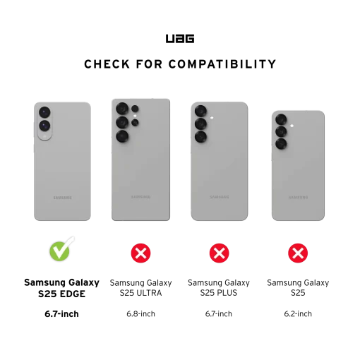 UAG Dot Series Magsafe Compatible Phone Case for Samsung Galaxy S25 Edge - Blue - Image 10