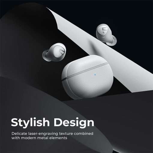 SoundPEATS Free2 Classic Wireless Earbuds Bluetooth V5.1 30Hrs Playtime - White - Image 2