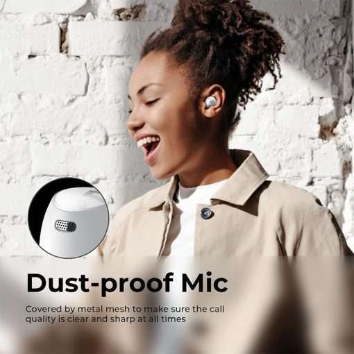 SoundPEATS Free2 Classic Wireless Earbuds Bluetooth V5.1 30Hrs Playtime - White - Image 5