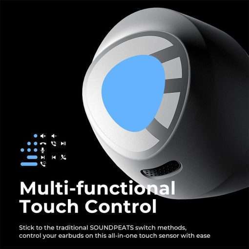 SoundPEATS Free2 Classic Wireless Earbuds Bluetooth V5.1 30Hrs Playtime - White - Image 6
