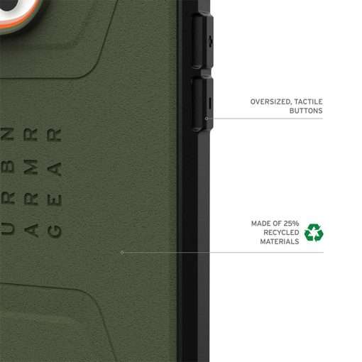 UAG Civilian Magsafe Compatible Phone Case for iPhone 16 Pro Max - Olive - Image 3