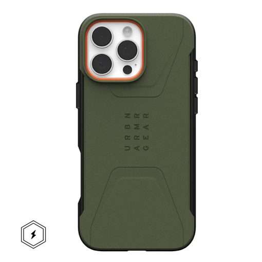 UAG Civilian Magsafe Compatible Phone Case for iPhone 16 Pro Max - Olive