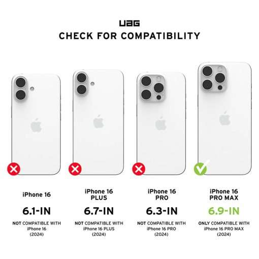 UAG Civilian Magsafe Compatible Phone Case for iPhone 16 Pro Max - Olive - Image 10