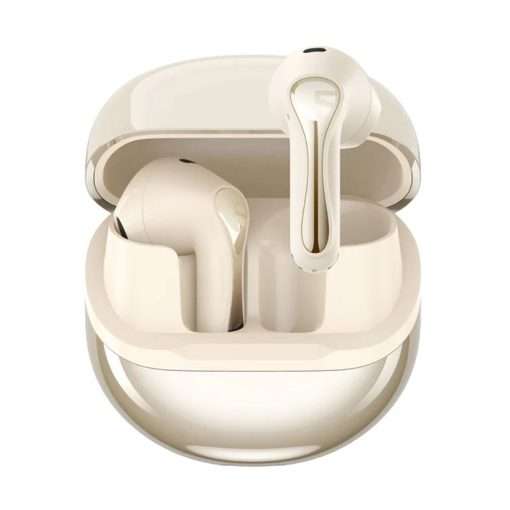 SoundPEATS Air5 True Wireless Earbuds with Bluetooth 5.4, aptX Lossless Audio, Hi-Res Qualcomm Snapdragon QCC3091 Chip, 13mm Driver, Multipoint Pairing - Beige