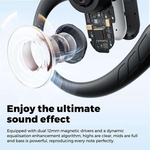 SoundPEATS Breezy Open Ear True Wireless Earphones with 40Hrs Playtime, 90° Adjustable, Bluetooth 5.4, 12mm Drivers, 4 Mics with AI Call Noise Canceling - Image 7