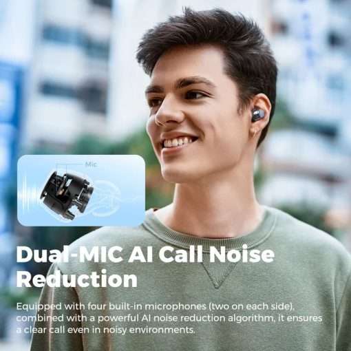 SoundPEATS Clear Dot True Wireless Earphones with Bluetooth 5.3 Earbuds with Dual Mic, AI call Noise Cancelling, Gaming Mode, App Support - Image 7