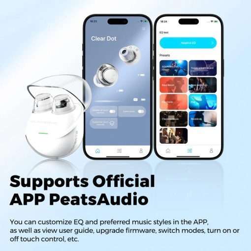 SoundPEATS Clear Dot True Wireless Earphones with Bluetooth 5.3 Earbuds with Dual Mic, AI call Noise Cancelling, Gaming Mode, App Support - Image 3