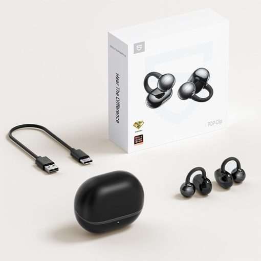 SoundPEATS POP Clip Wireless Open Ear Earbuds, Button Control, Lightweight, 30H Playtime, IPX5, Bluetooth 5.4 Immersive Audio, Sports Running - Image 9