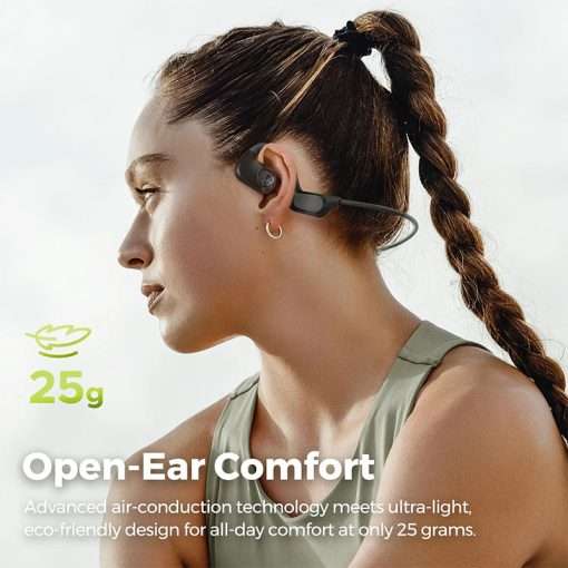 Soundpeats RunFree Lite2  Open-Ear Air Conduction Sport Blutooth Earphones - Black - Image 4