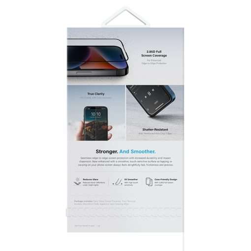 UNIQ OPTIX Vivid Clear Glass Screen Protector for Samsung Galaxy S25 Edge - Clear - Image 3