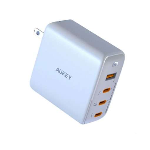 Aukey 4 Port 100W PD Super Fast Charging Wall Charger - PA-B7S - White - Image 2