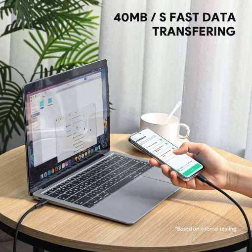 Aukey Circlet Blink 100W Silicone USB-C to USB-C Cable 1.8m - CB-SCC102 - Image 9