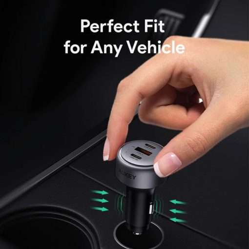 Aukey Pathfinder Mix 3 66W Fast Charging Car Charger -  CC-P1 - Image 3