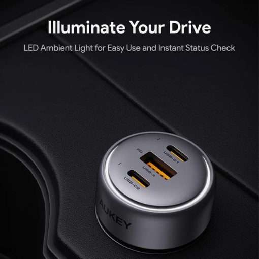 Aukey Pathfinder Mix 3 66W Fast Charging Car Charger -  CC-P1 - Image 6