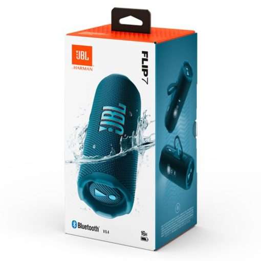 JBL Flip 7 – Portable Waterproof and Drop-Proof Speaker, Bold Pro Sound with AI Sound Boost, 16Hrs of Playtime, and Push Lock System – Blue - Image 10