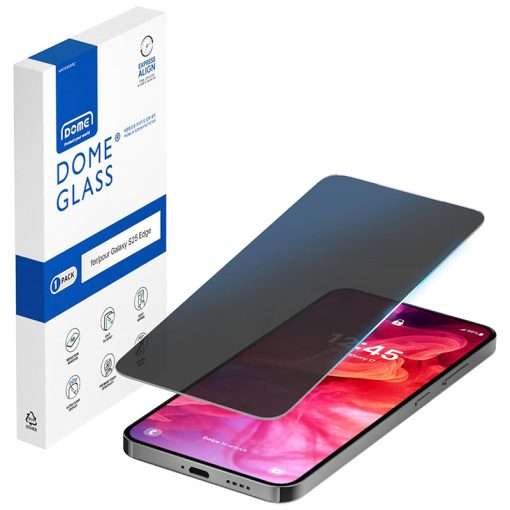 Whitestone [Dome Glass] Anti-Reflection Privacy Screen Protector For Samsung Galaxy S25 Edge – 1 Pack