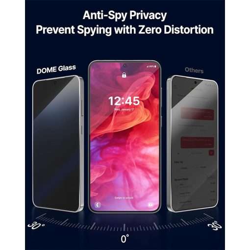 Whitestone [Dome Glass] Anti-Reflection Privacy Screen Protector For Samsung Galaxy S25 Edge – 1 Pack - Image 6
