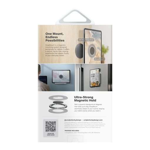 Uniq Snapmount Universal Magnetic MagSafe Mount Kit - Grey - Image 5