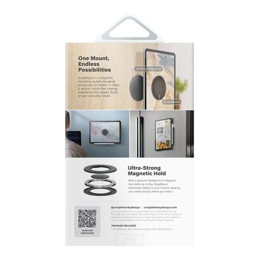 Uniq Snapmount Universal Magnetic MagSafe Mount Kit - Black - Image 5