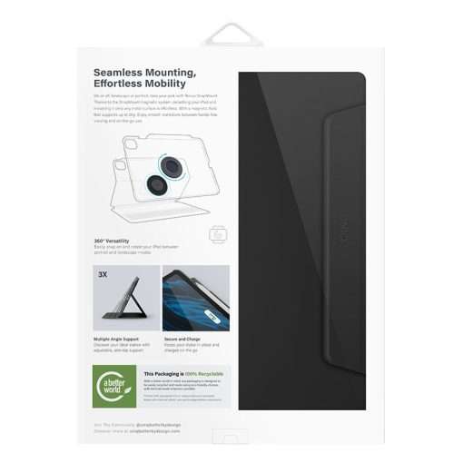 Uniq Rovus Series Magnetic 360 Rotating Case for iPad Pro 13 (M4) - Black - Image 7