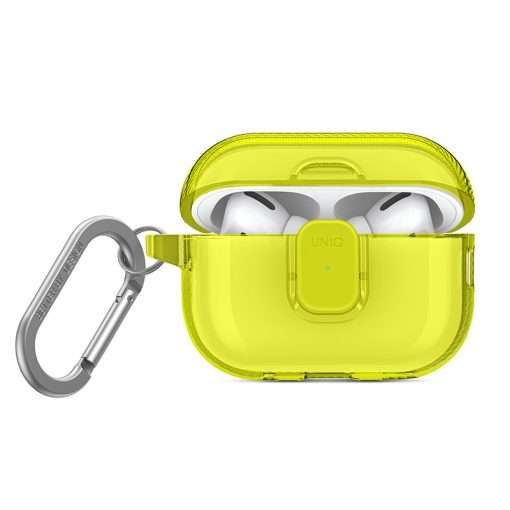 Uniq Glase Pro Lock Case for AirPods Pro 2nd Gen - Light Lime