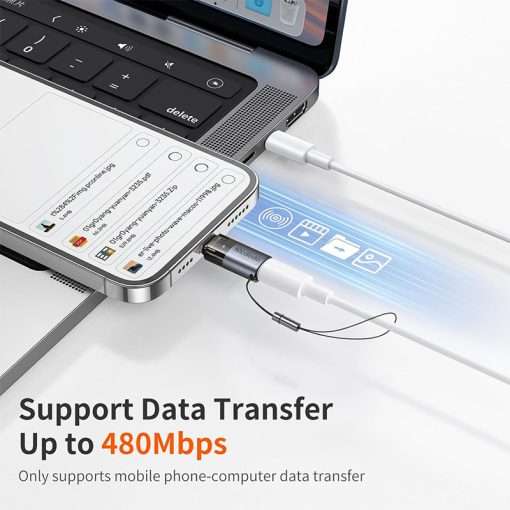 Mcdodo 36W USB-C to Lightning Adapter with Lanyard - CA-7630 - Grey - Image 4