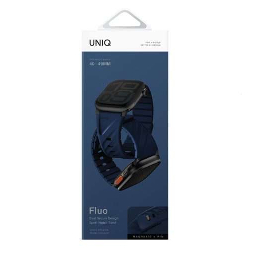 Uniq Fluo Straps for Apple Watch Series 1-10, SE/SE2 and Watch Ultra (40-49mm) - Blue - Image 3